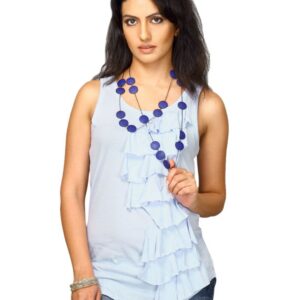 UCB Women's Sleeveless Light Blue Top