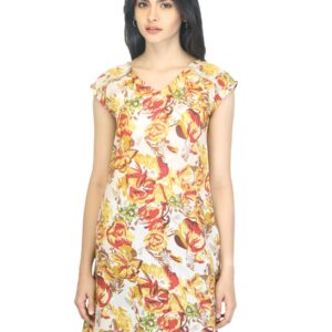 W Women Printed Yellow Kurta