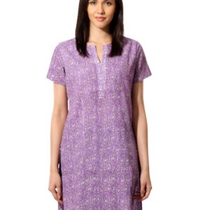 Fabindia Women Printed Purple Kurta