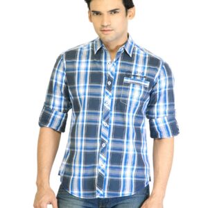 Locomotive Men Check Blue Shirt