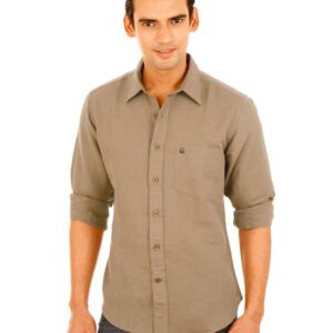 United Colors of Benetton Men Winter Brown Shirt