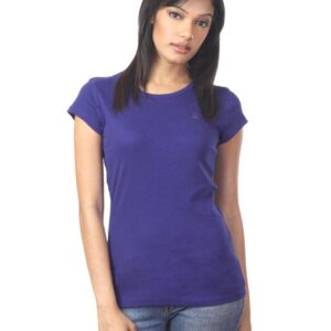United Colors of Benetton Women Blue Slim Fit T-shirt