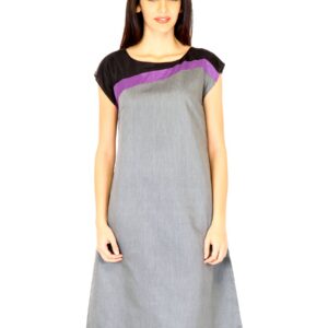 W Women Solid Grey Kurtas