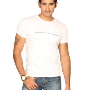 UCB Men's United Colors Flock White T-shirt