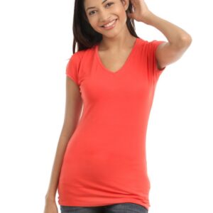 Spykar Women Orange T-Shirt