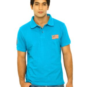 Wrangler Men Blue Polo Tshirts