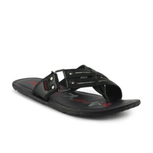 Red Tape Men Black Casual Sandals
