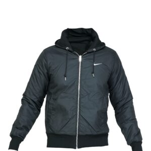 Nike Men Solid Black Jackets