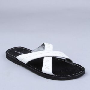 Carlton London Men White Strapped Sandal