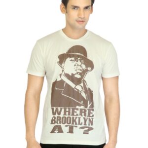 Music Men Off White Printed T-shirt