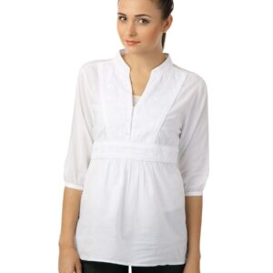 Latin Quarters Women White Top
