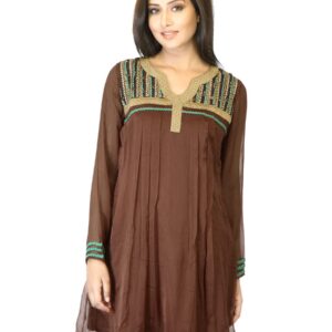 La-Emotio Women Brown Kurta