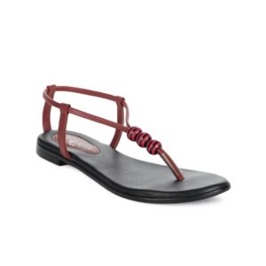 Portia Women Maroon Flats