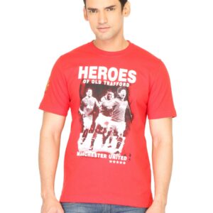Manchester United Men Printed Red Tshirt