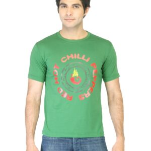 Peter England Men Green Printed T-shirt
