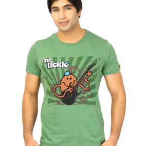 Mr. Men Men Mr.Tickel Green Tshirts