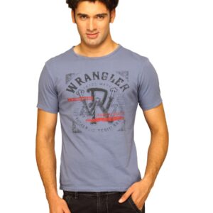 Wrangler Men's Trademark Washed Blue T-shirt
