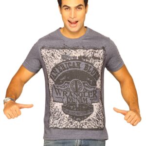Wrangler Men's Burnt Out Royal Blue T-shirt