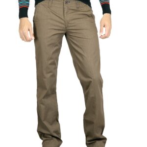 Probase Men Solid Khaki Trouser