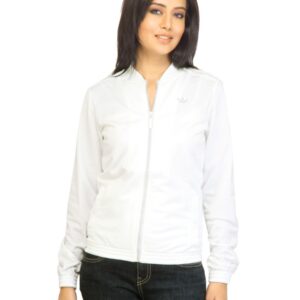 ADIDAS Originals Women F Night Logo TT White Jacket