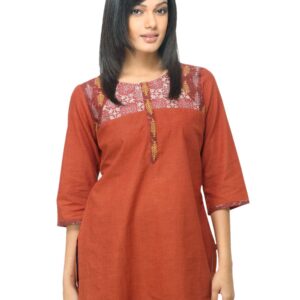 Aurelia Women Rust Kurti