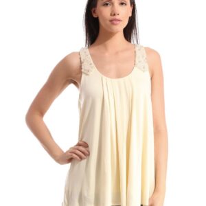 Tonga Women Cream-Coloured Top