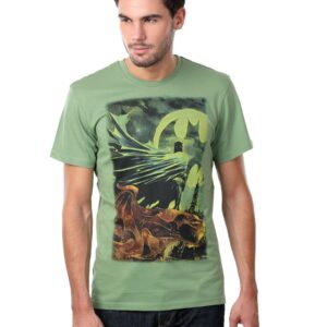 Batman Men Crew Neck Green T-shirt