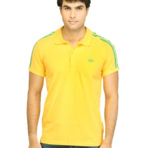 ADIDAS Originals Men Polo Yellow Tshirt