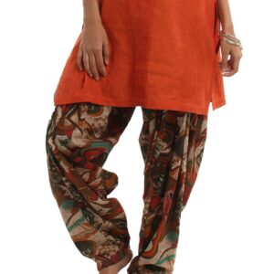 Shree Women Rust & Red Patiala