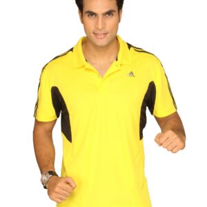 ADIDAS Men's 365 Polo Yellow T-shirt