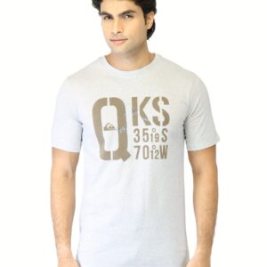 Quiksilver Men Grey Printed T-shirt