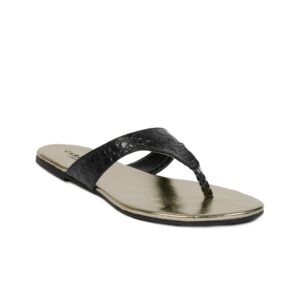 Carlton London Women Casual Black Slippers