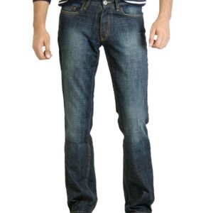 Locomotive Men Washed Blue Jeans
