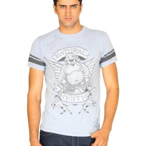 Ed Hardy Men's Buddha Light Blue T-shirt
