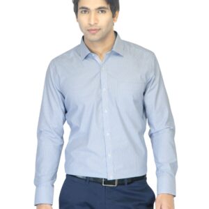 John Miller Men Striped Blue Shirt