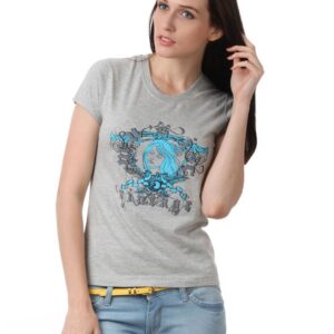 Myntra Women Grey T-shirt