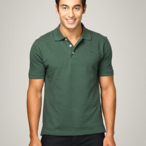 Proline Men Green Polo T-shirt