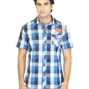 Quiksilver Men Blue Check Shirt