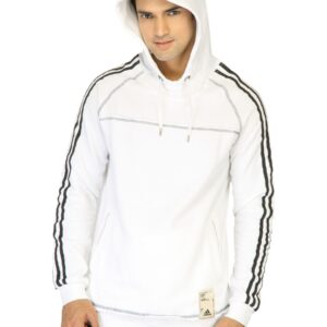 ADIDAS Men Printed White Sweatshirts