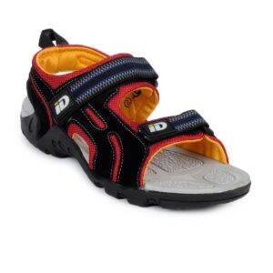 ID Men Black & Red Sandals