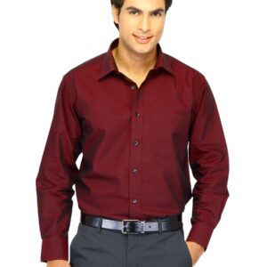 John Miller Men Solid Brown Shirts