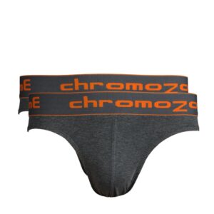 Chromozome Men Grey Pack of 2 Briefs