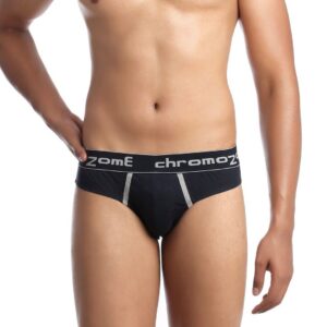 Chromozome Men Navy Blue & Grey Pack of 2 Briefs