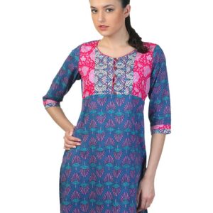 Mother Earth Women Blue Kurta