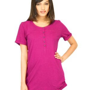 United Colors of Benetton Women Solid Magenta Top