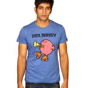 Mr.Men Men's Mr.Noisy Blue T-shirt