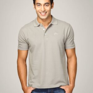 Proline Men Grey Polo T-shirt