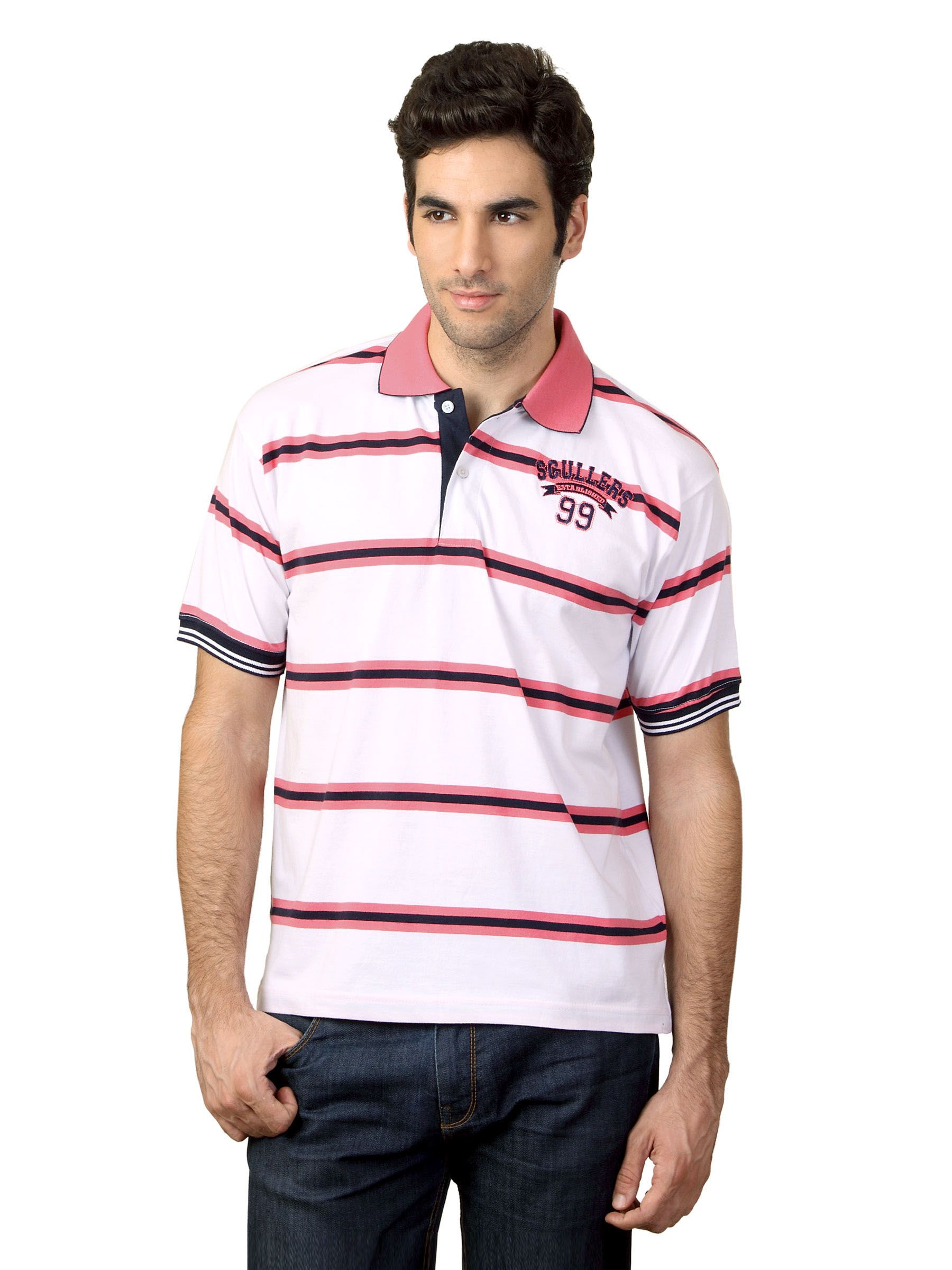 Scullers Men White T-shirt
