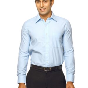 Mark Taylor Men Plain Blue Shirts