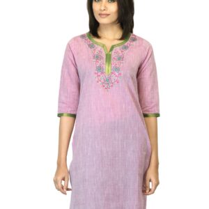 Mother Earth Women Pink Kurta